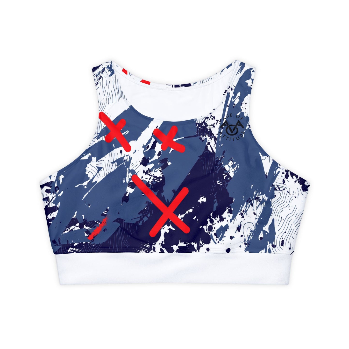 Multicolor Padded Sports Bra