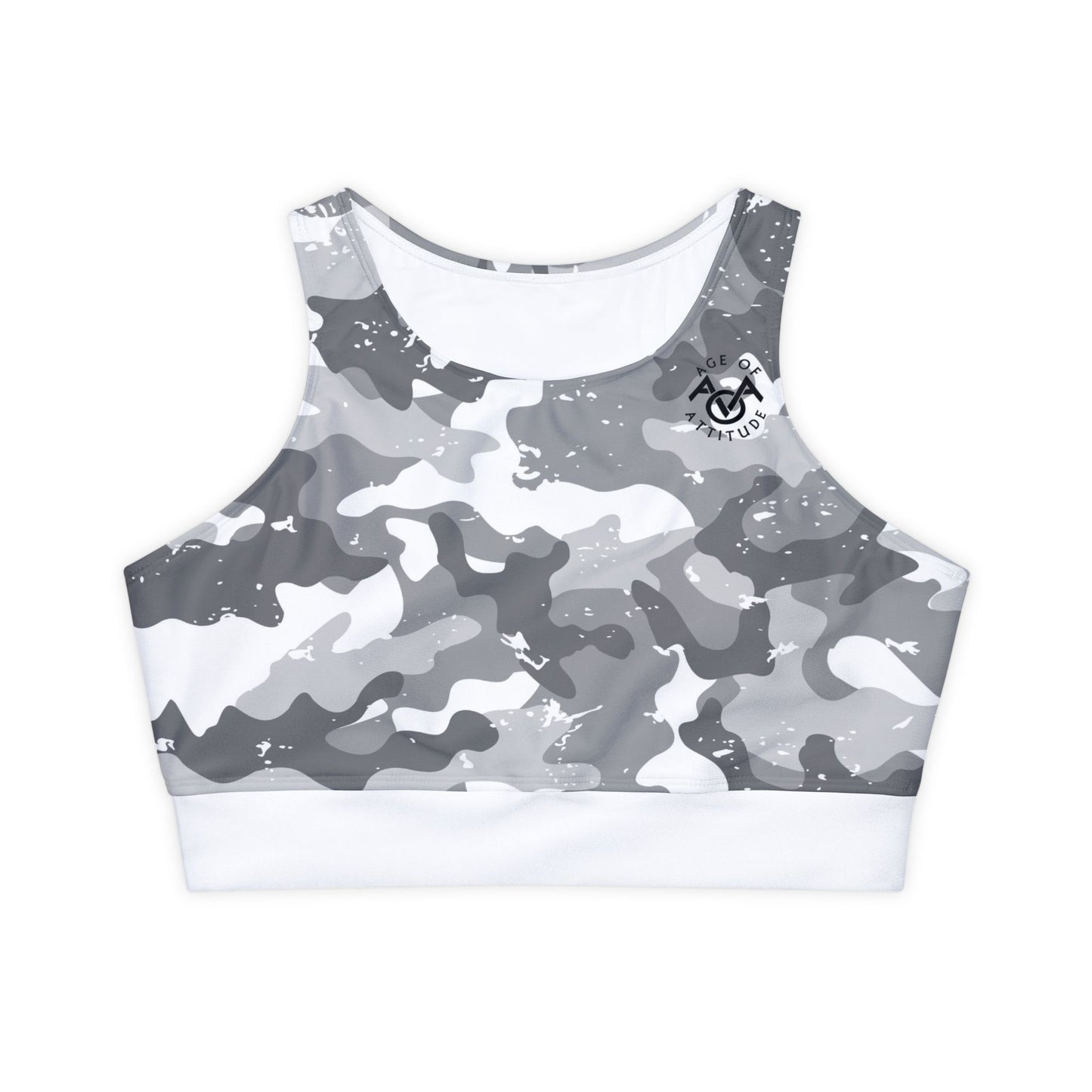 Silver Serenity Padded Sports Bra