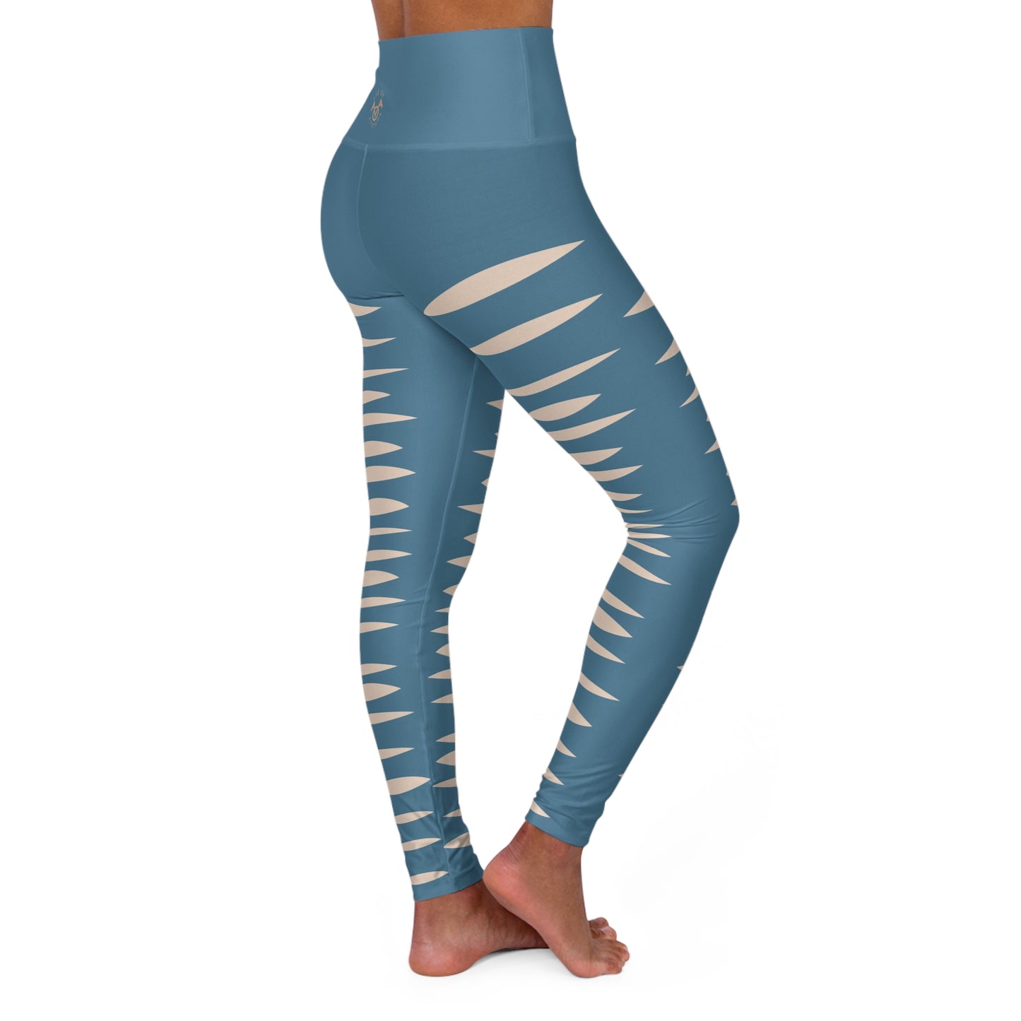 Blue Ripped Jeans Leggings