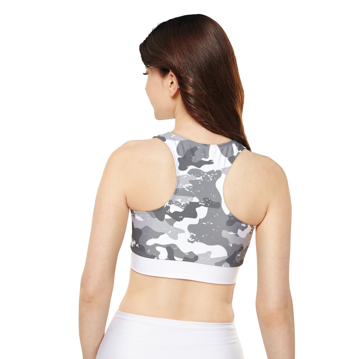Silver Serenity Padded Sports Bra