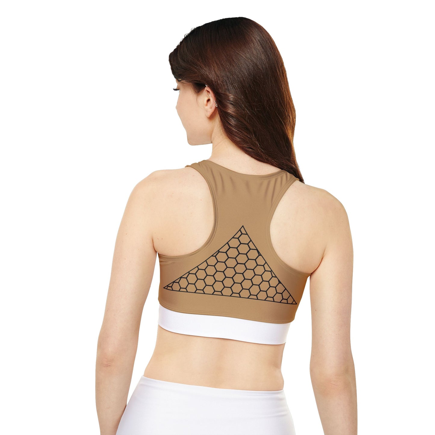 Mocha Marble Sports Bra