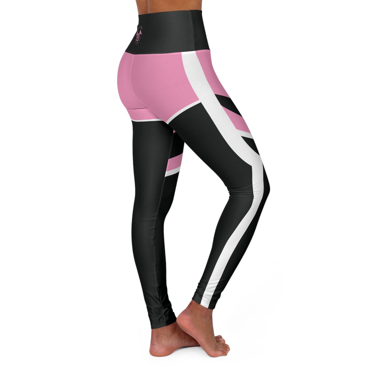 now or never pink High Waisted  Leggings