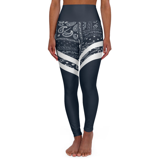 Onyx Paisley Vibe Yoga Leggings