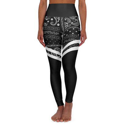 Ebony Paisley Vibes Yoga Leggings