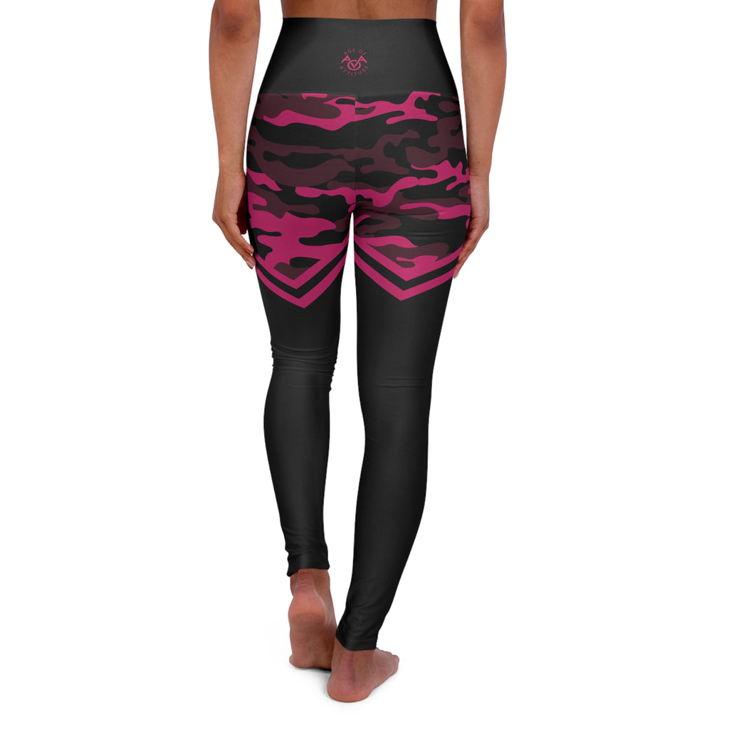 Magenta Camo Yoga Leggings