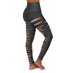 Rustic Ripped Jeans Leggings