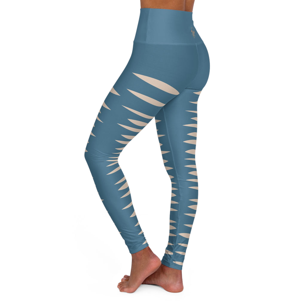 Blue Ripped Jeans Leggings