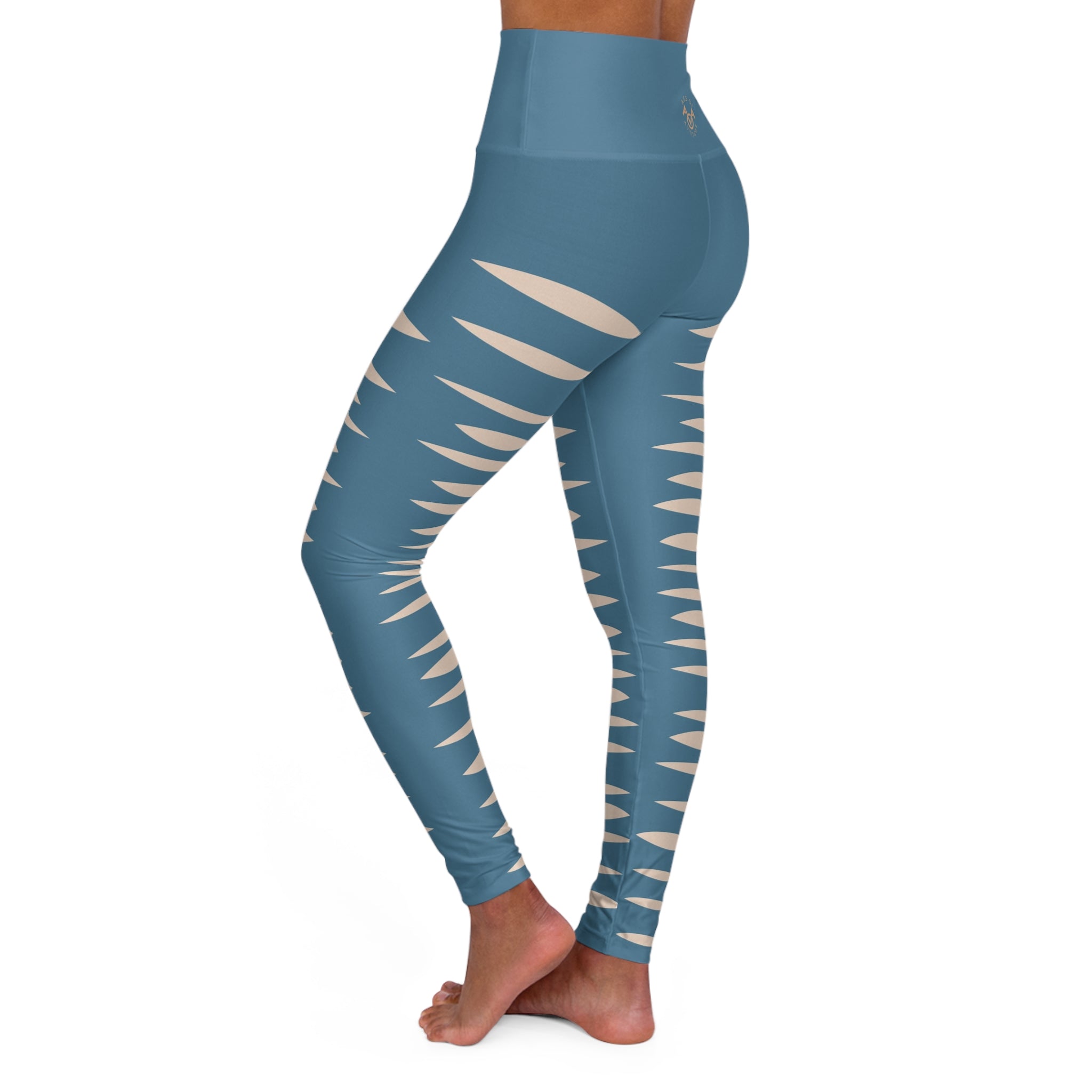 Blue Ripped Jeans Leggings