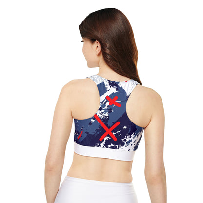 Multicolor Padded Sports Bra