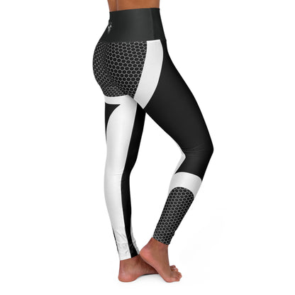 Black Mosaic High Waisted Workout Leggings