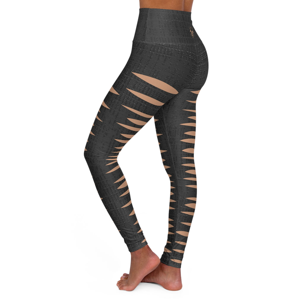 Rustic Ripped Jeans Leggings