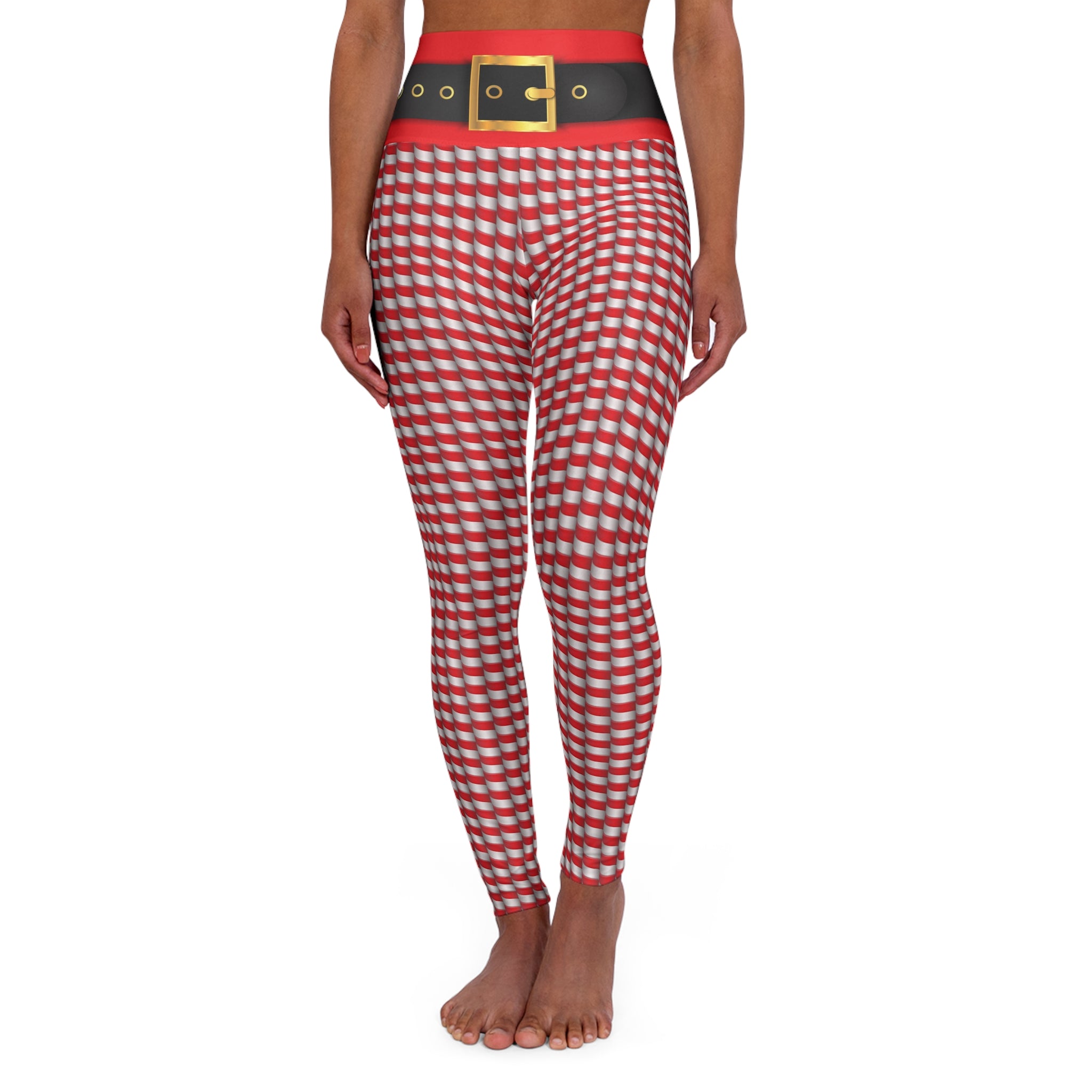 Christmas Candy Cane Leggings