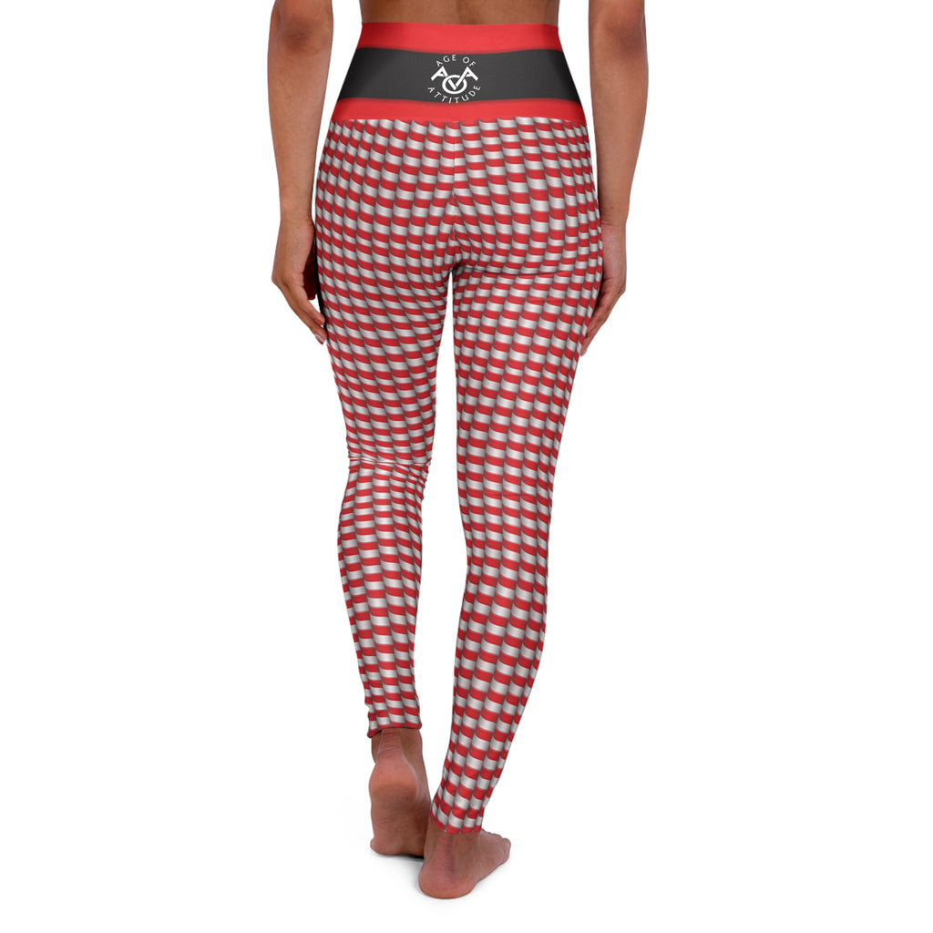 Christmas Candy Cane Leggings