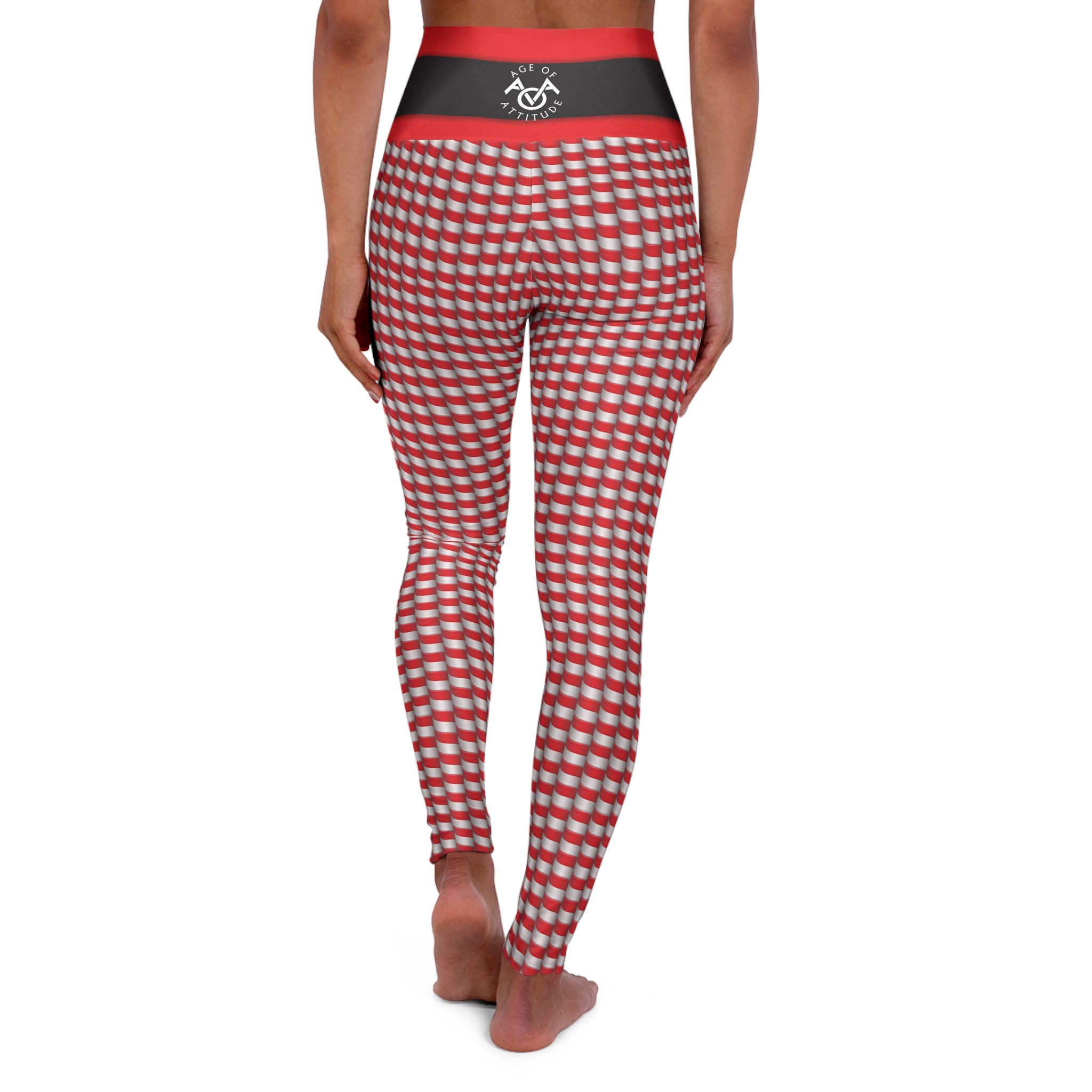 Christmas Candy Cane Leggings