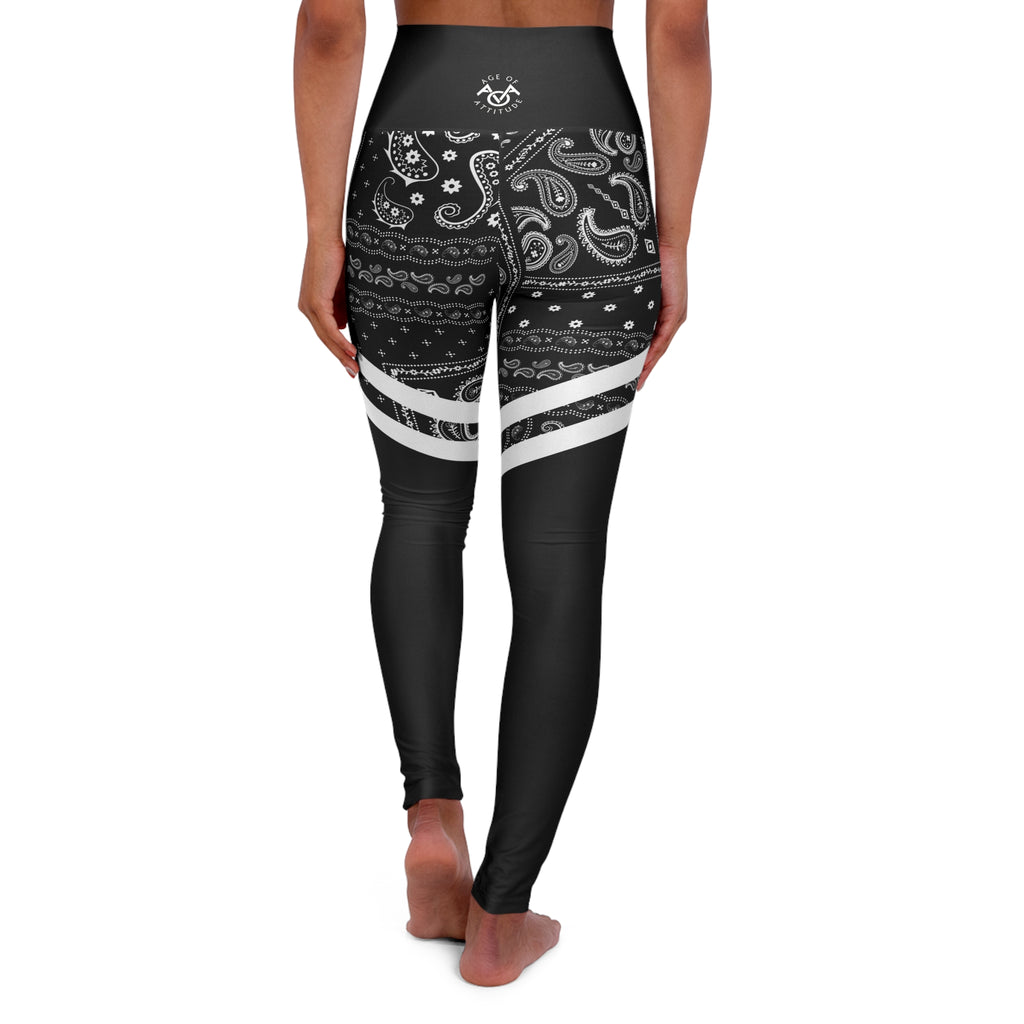Noir Luxe Bandana Leggings