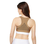 Mocha Marble Sports Bra