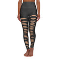 Rustic Ripped Jeans Leggings
