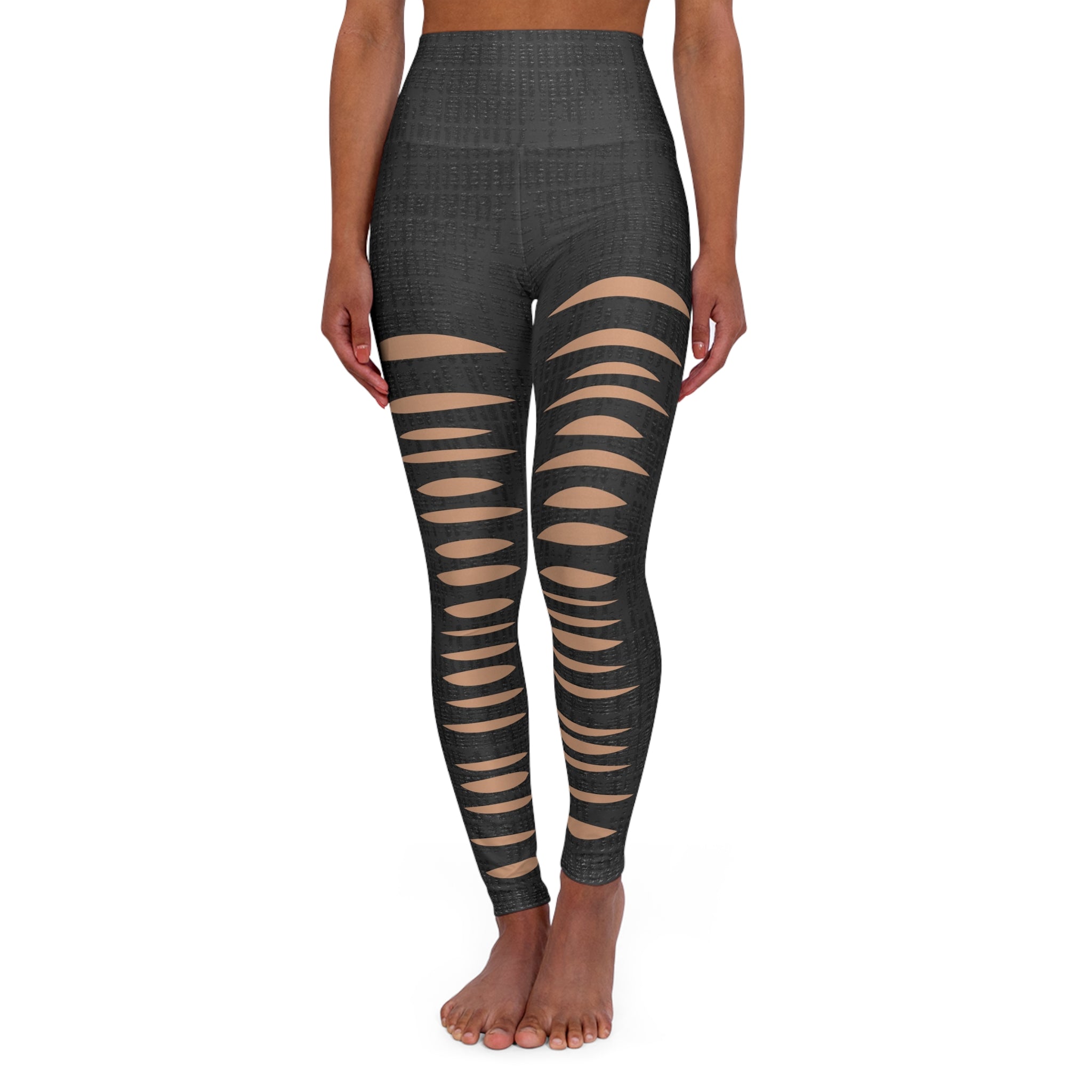 Rustic Ripped Jeans Leggings