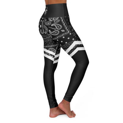 Ebony Paisley Vibes Yoga Leggings