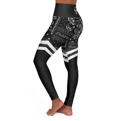 Ebony Paisley Vibes Yoga Leggings