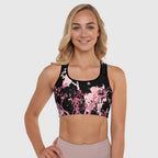 Pink Cherry Blossom Sports Bra
