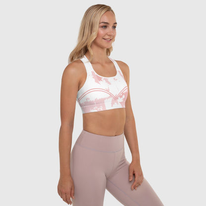 Pink Watercolor Sports Bra