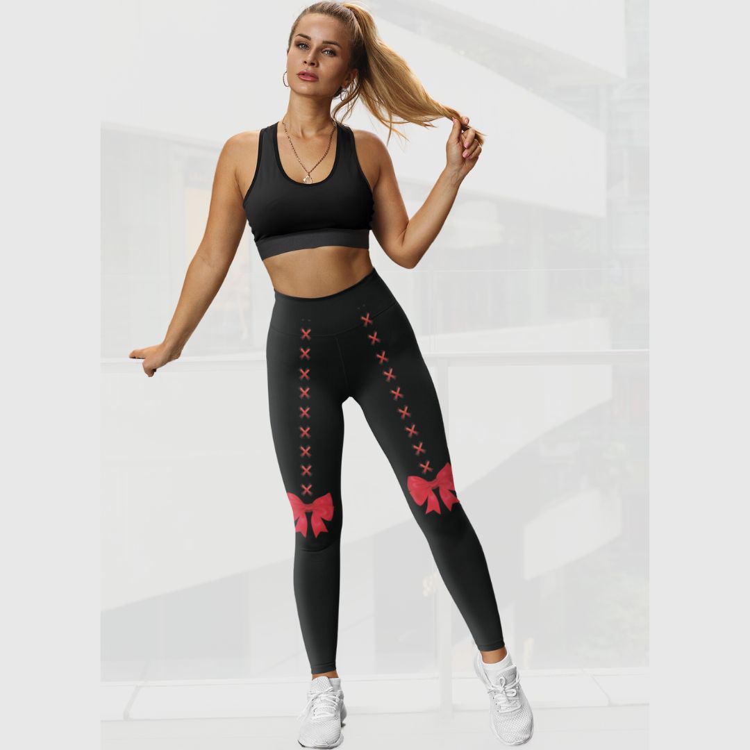 Cross Stitch High Waisted Yoga Leggings