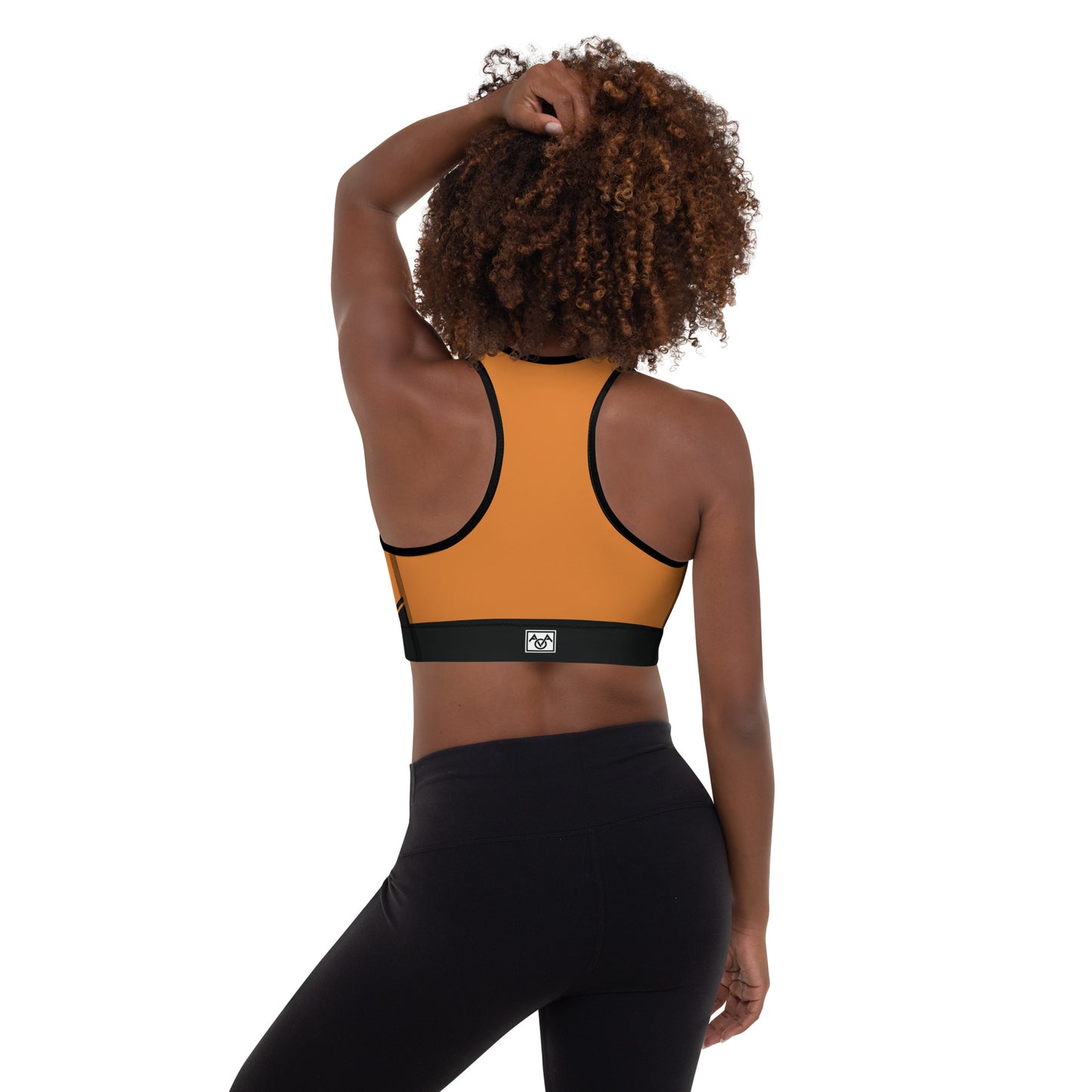 Orange Padded Sports Bra