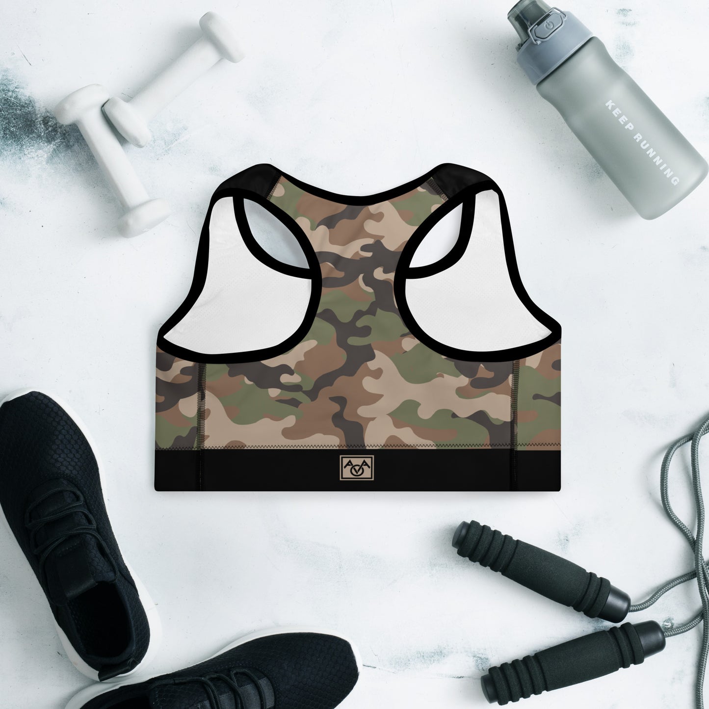 Camo Padded Sports Bra