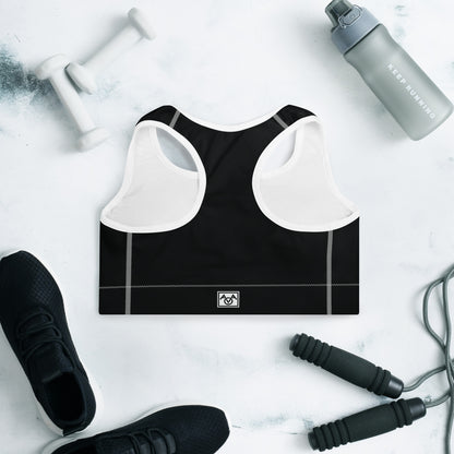 Cross Stitched Padded Sports Bra