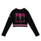 Now Or Never Pink Long-sleeve crop top
