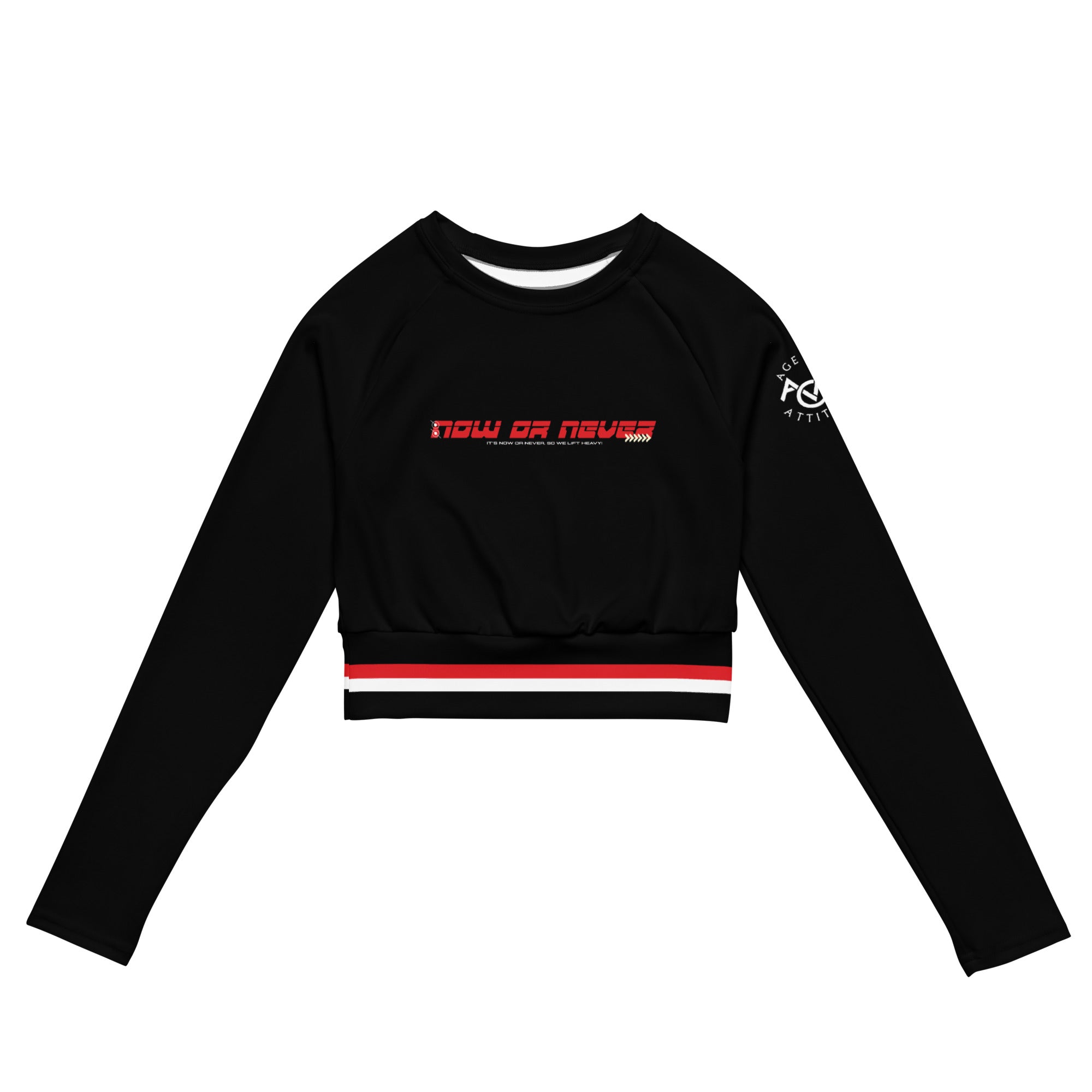 Now or Never Long-Sleeve Crop Top