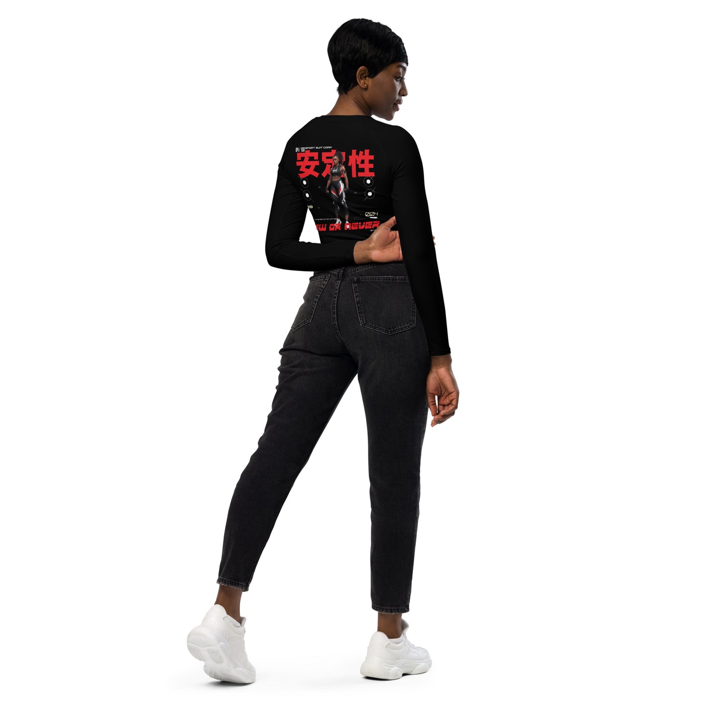 Now or Never Long-Sleeve Crop Top