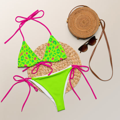 Leopard String Bikini Set