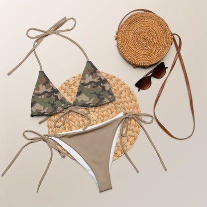 Camo Recycled String Bikini Set